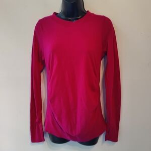 Athleta Ascent Wool Blend Long Sleeve Top M